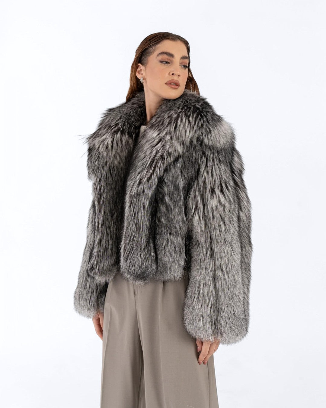 Silver Fox Fur Jacket