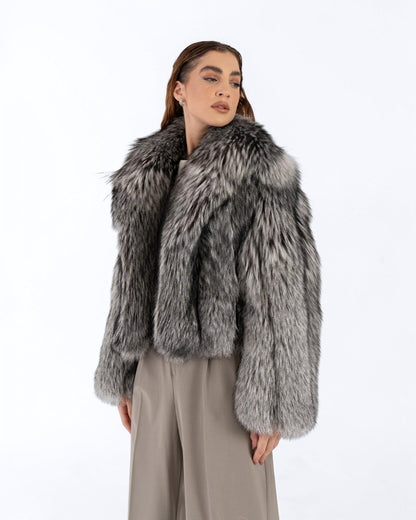 Silver Fox Fur Jacket
