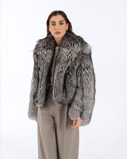 Silver Fox Fur Jacket