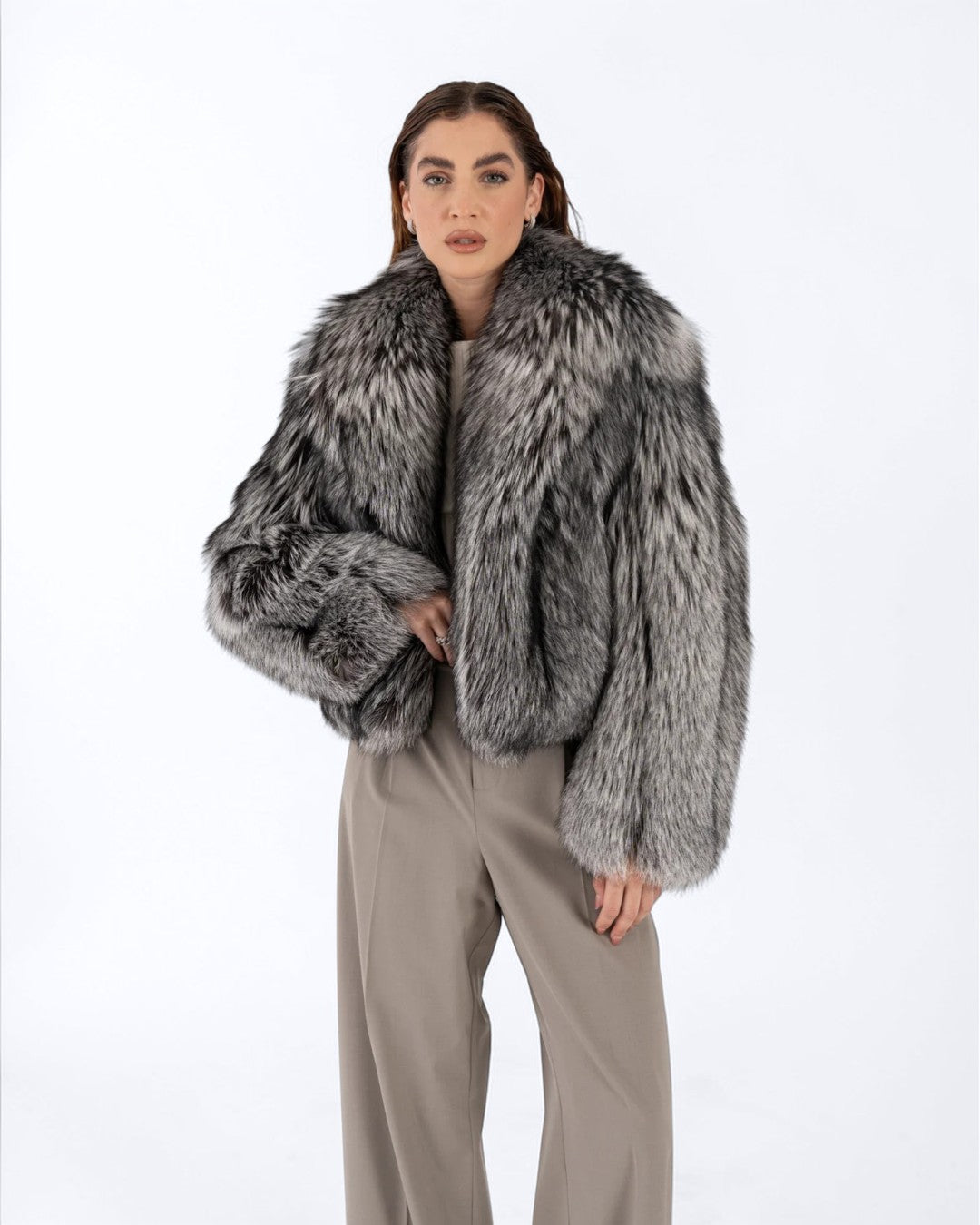 Silver Fox Fur Jacket