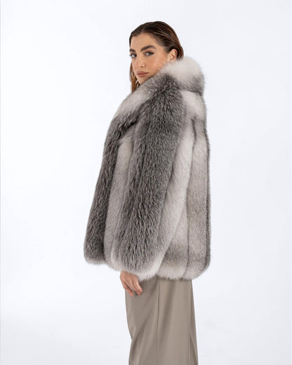 Shadow Fox Fur Coat