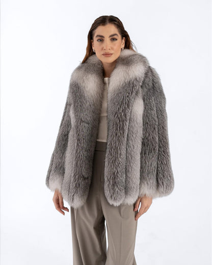 Shadow Fox Fur Coat