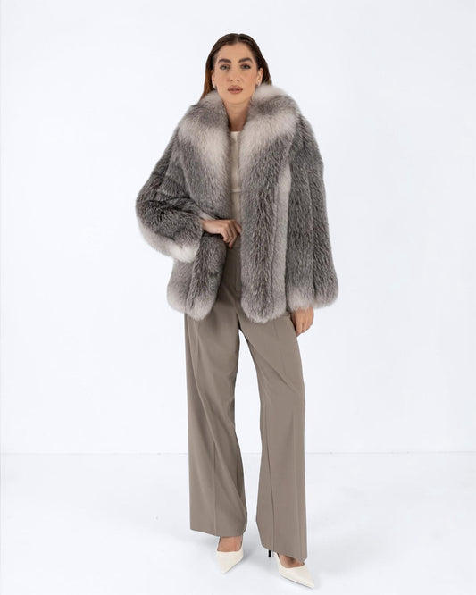 Shadow Fox Fur Coat