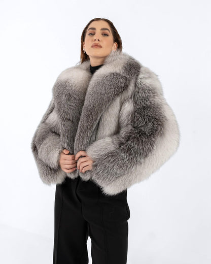 Shadow Fox Fur Jacket