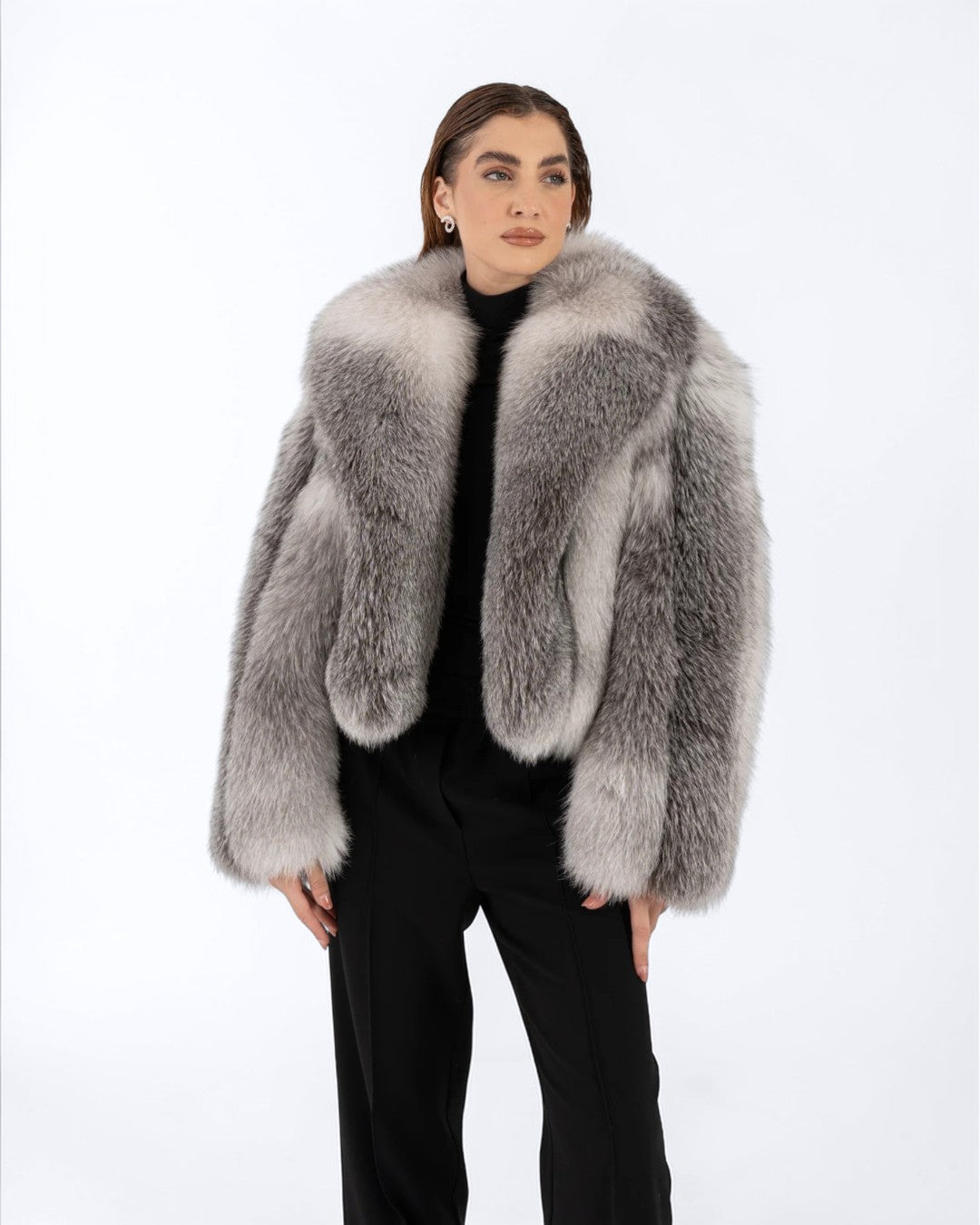 Shadow Fox Fur Jacket