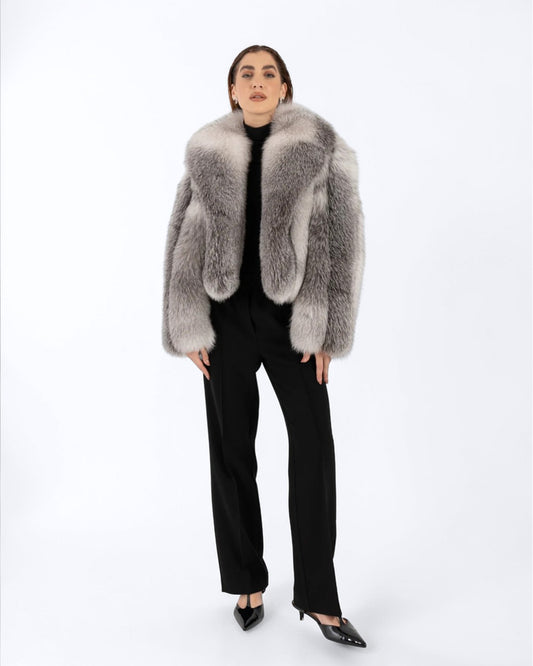 Shadow Fox Fur Jacket
