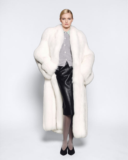 Aspen Fox Fur Full-Length Coat