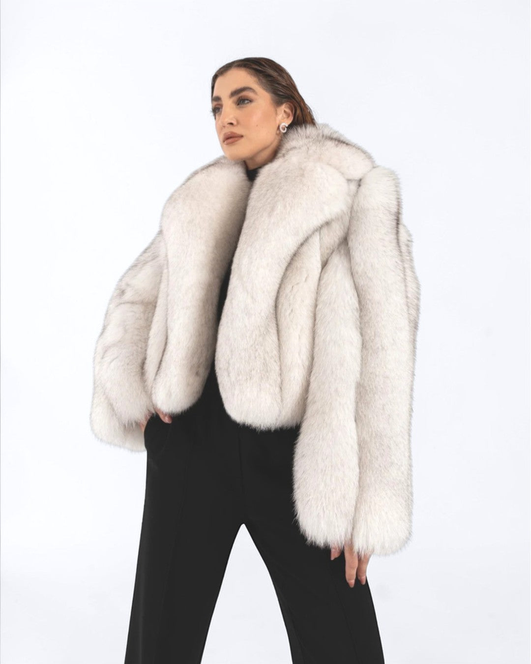 Polar Fox Fur Jacket