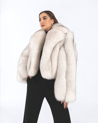 Polar Fox Fur Jacket