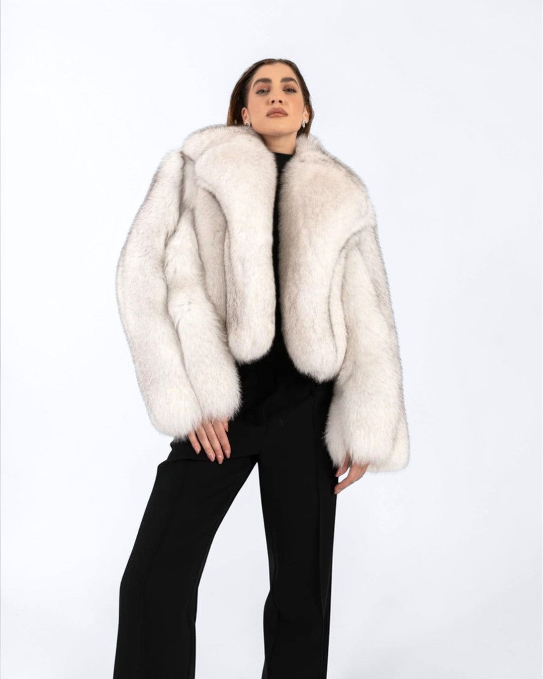 Polar Fox Fur Jacket