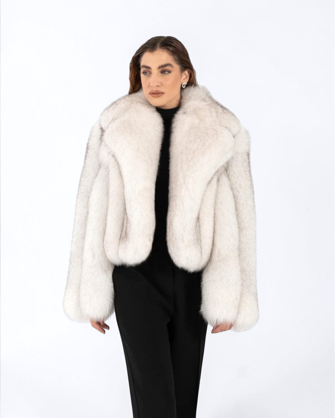 Polar Fox Fur Jacket