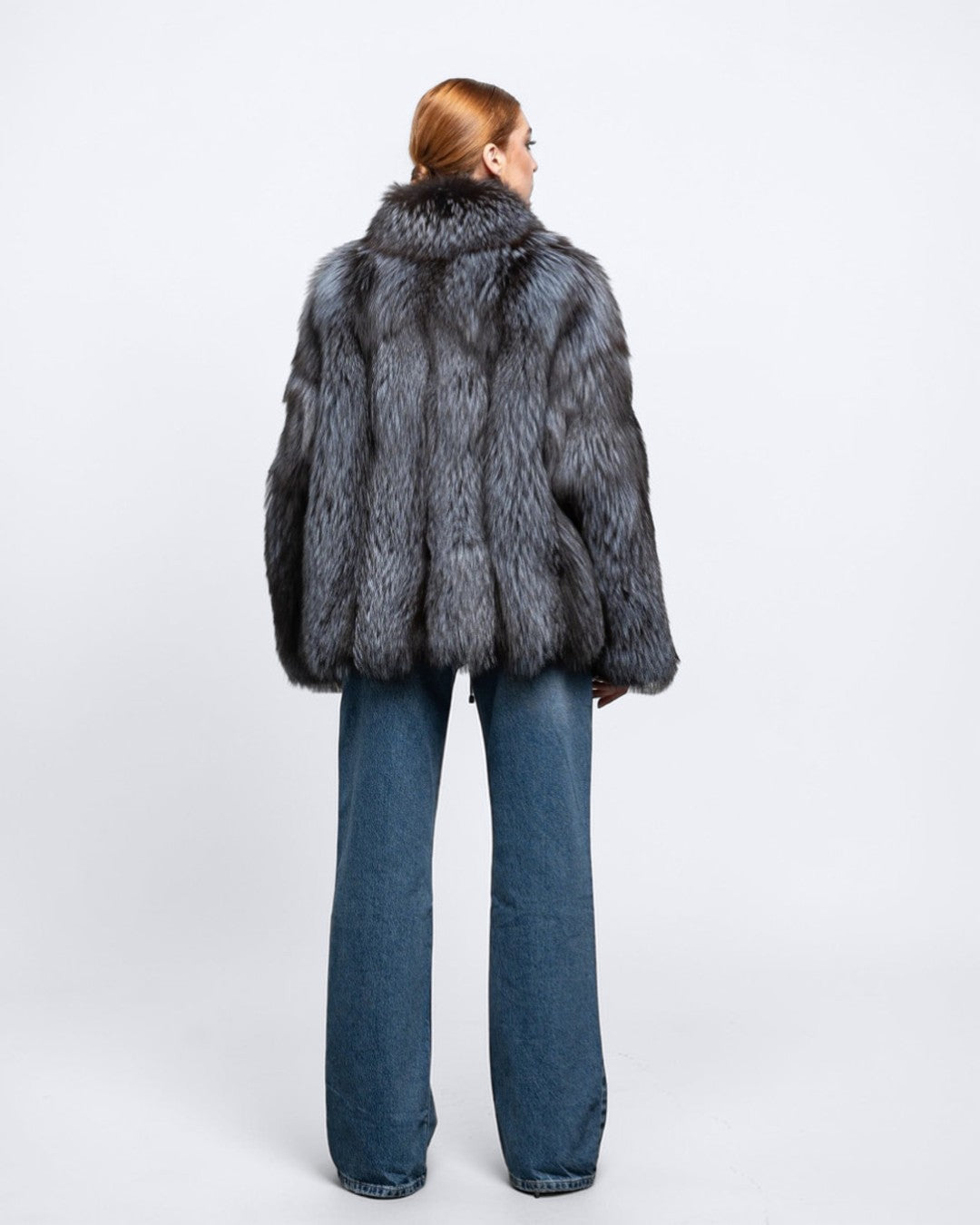Silver Grace Fox Fur Coat