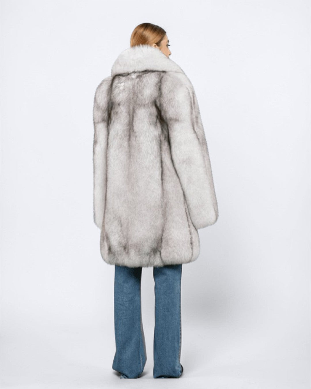 Natural Blue Fox Fur Coat