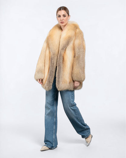 Golden Isle Fox Fur Coat