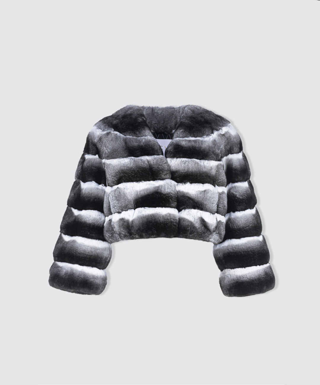 Women's Natural Chinchilla Short Bolero