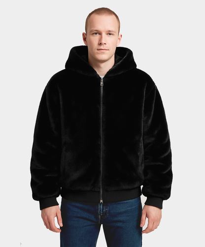 Bomberjacke aus Rotfuchspelz für Herren