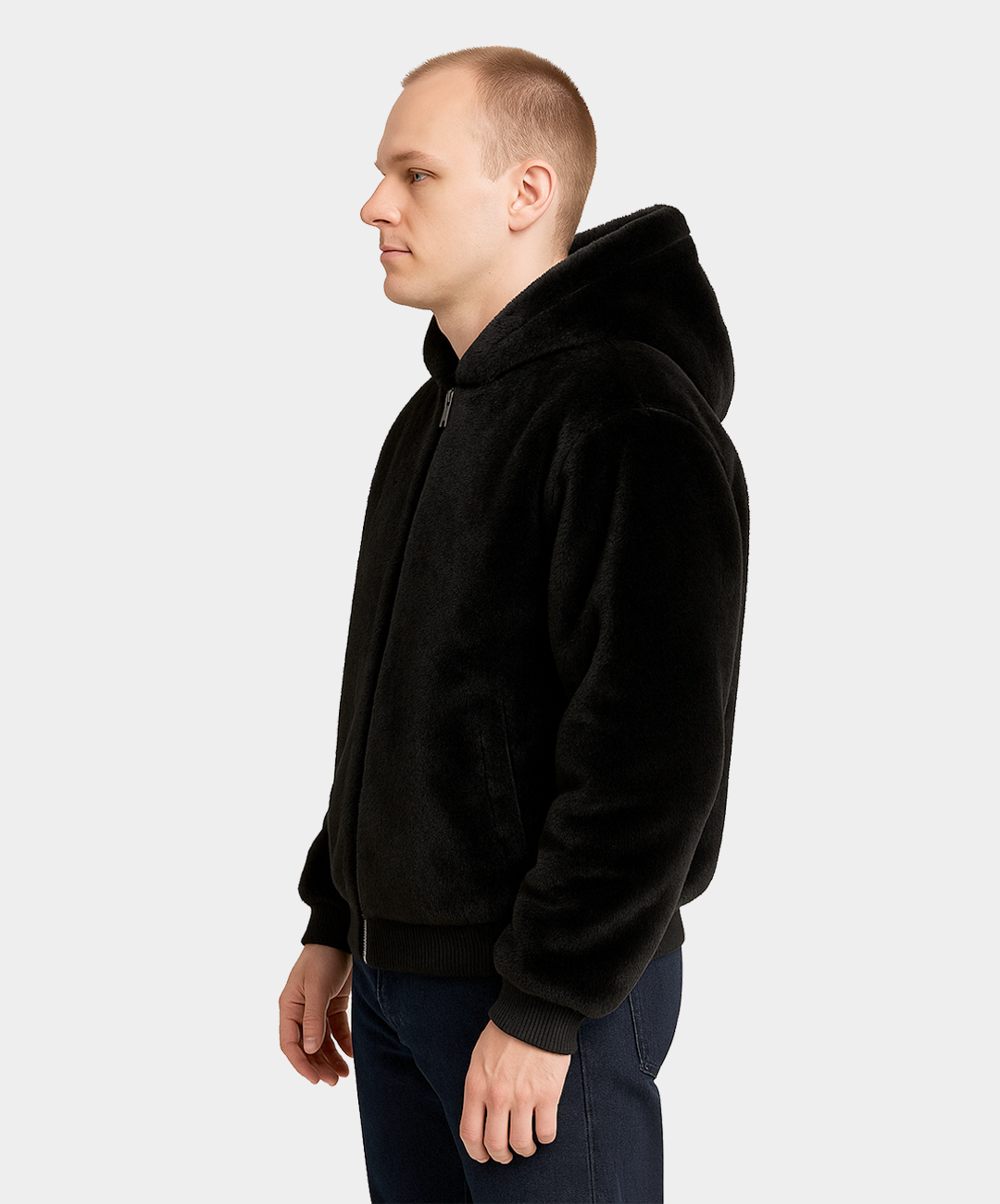 Bomberjacke aus Rotfuchspelz für Herren