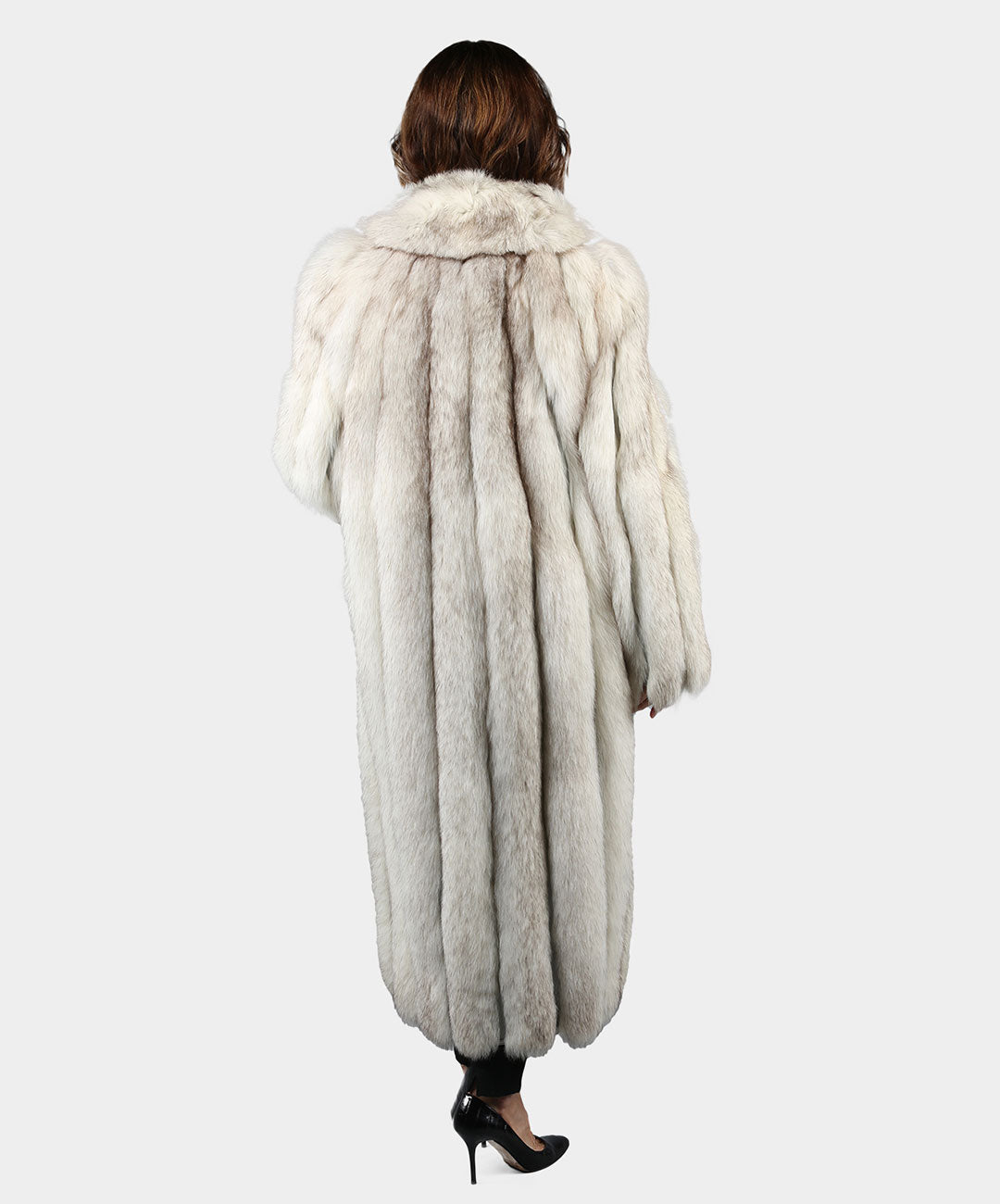 Women's Natural Blue Fox Fur Coat