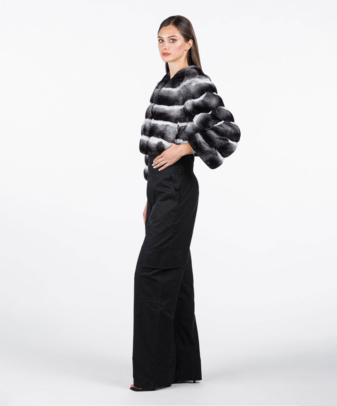 Women's Natural Chinchilla Short Bolero