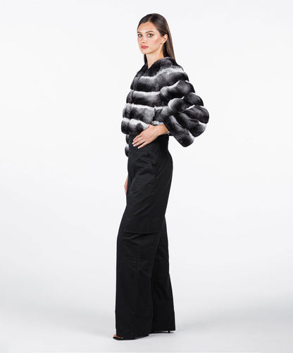 Women's Natural Chinchilla Short Bolero