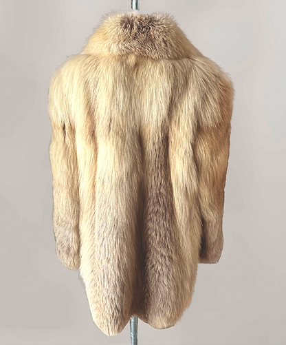 Guy Laroche x Saga Fox Damenmantel aus goldenem Fuchspelz