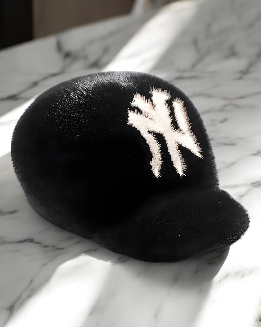 Isaac Moore Mink Fur Baseball Caps