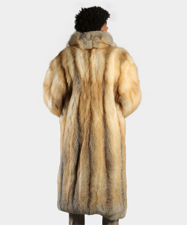 Men’s Full Length Golden Isle Fox Fur Coat