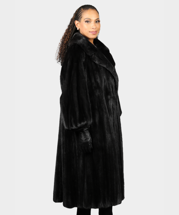 Women's Pre-Owned Full Length Black Mink Coat