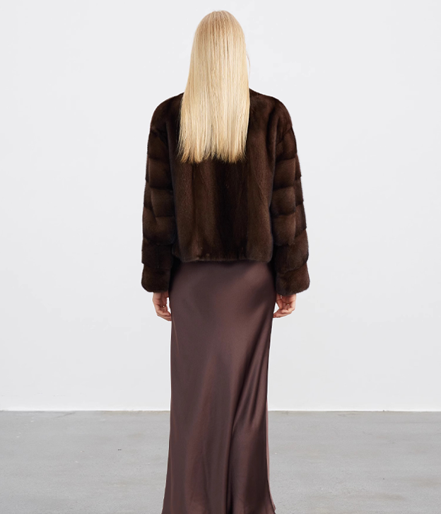 Women's 'Cocoa' Mink Fur Jacket