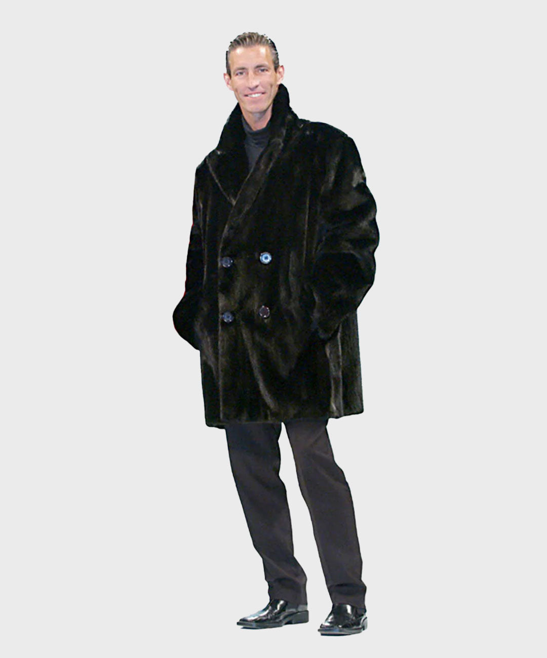 Men's Ranch Mink Double Breasted Coat