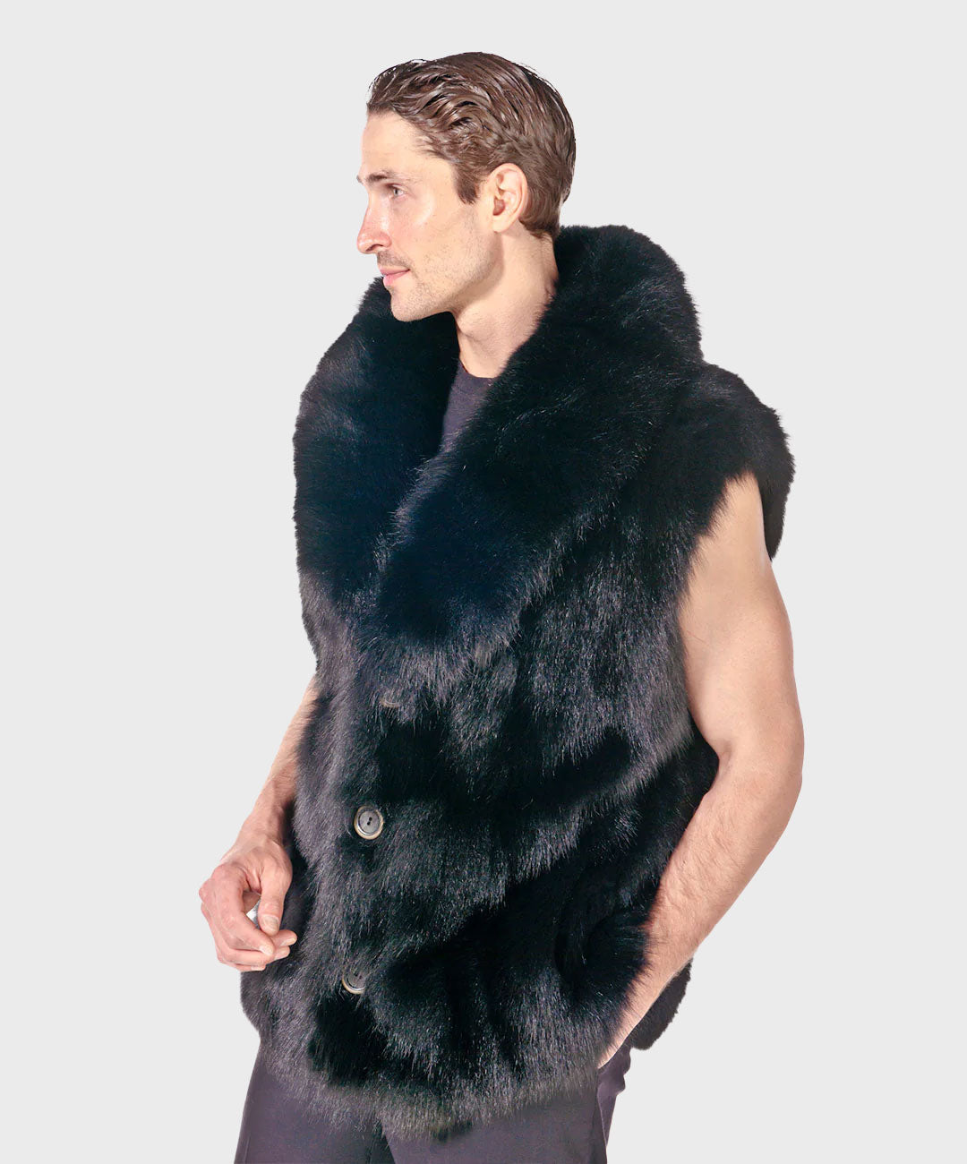 Men's Fox Fur Vest