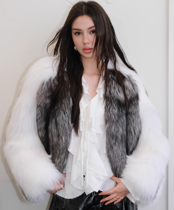 Women's Silver Frost Fox Fur Coat