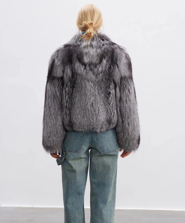 Silver Fox Fur Jacket