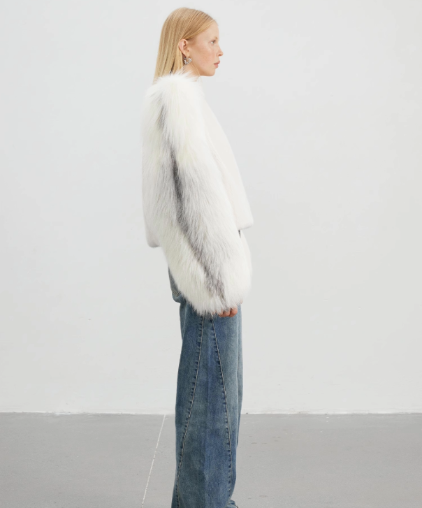 Women’s White Mink and Arctic Fox Jacket