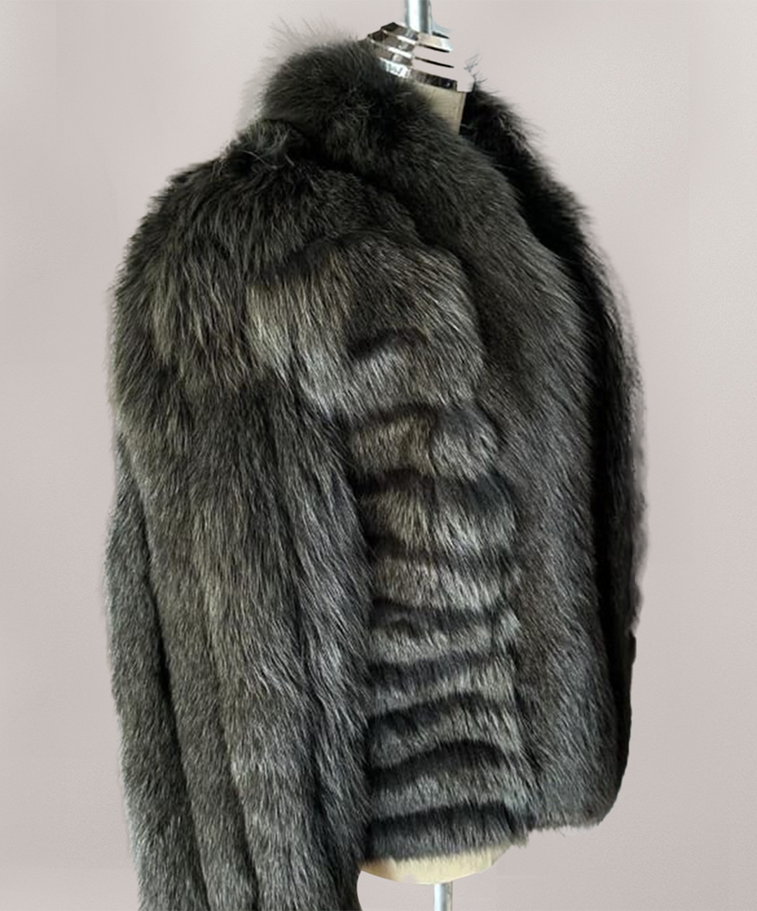 Saga Fox Women's Emerald Green Fox Fur Jacket