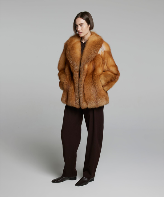 Red Fox Fur Coat