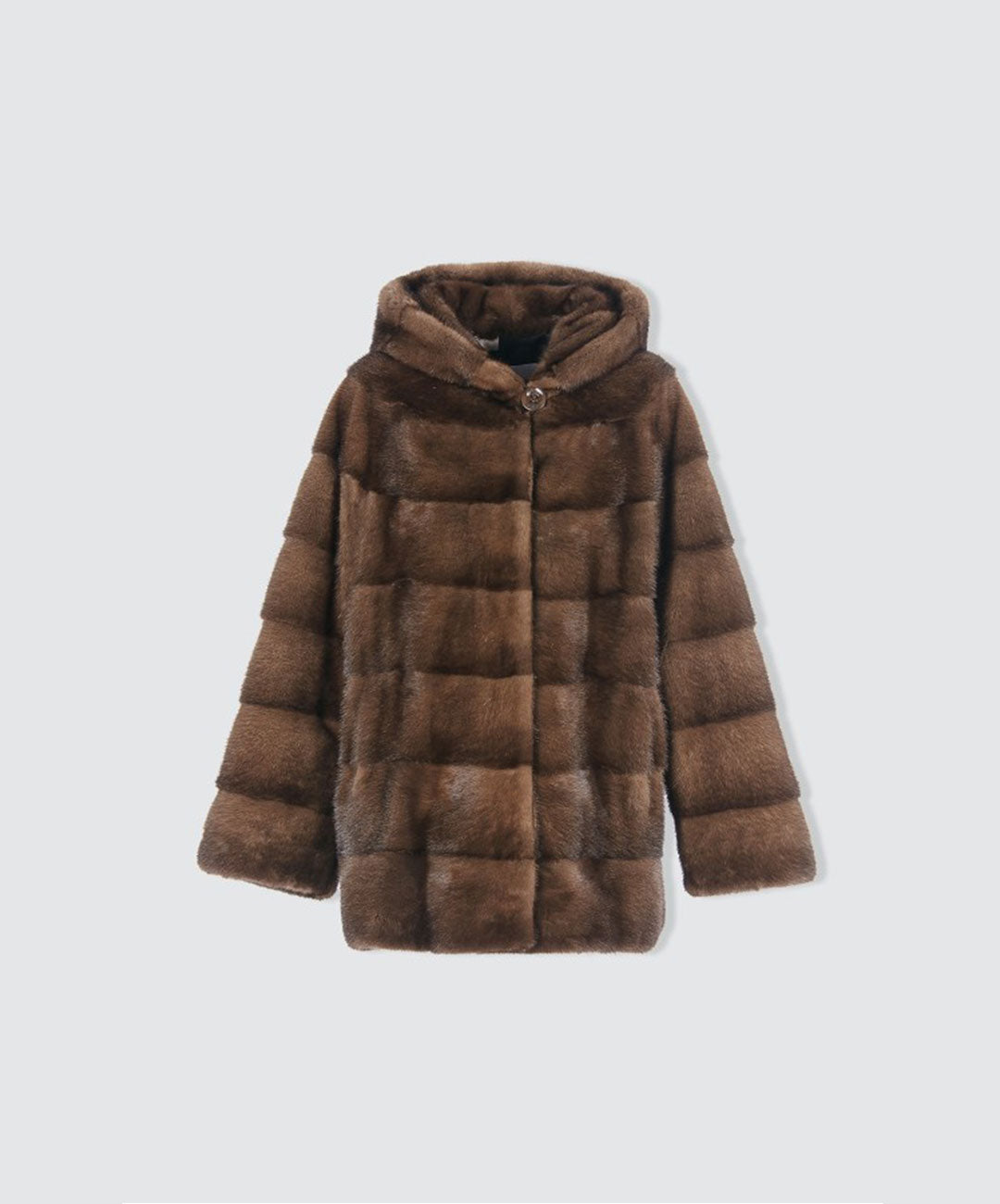 Damen Kurze Nerzjacke in braun