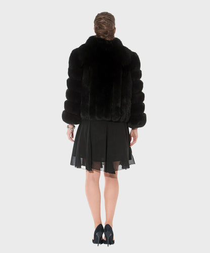 Women's Black Fox Bolero Jacket