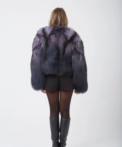 Moonlit Fox Fur Jacket