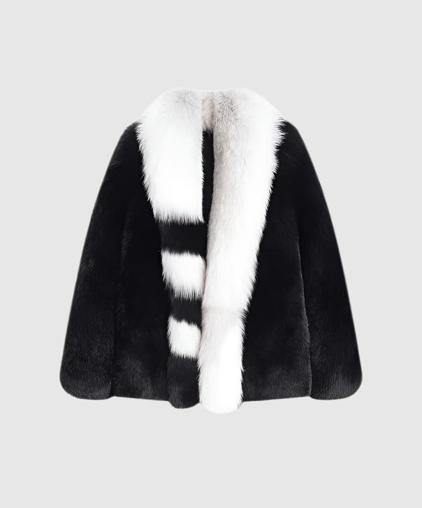 Women's Winter Noir Fox Fur Coat