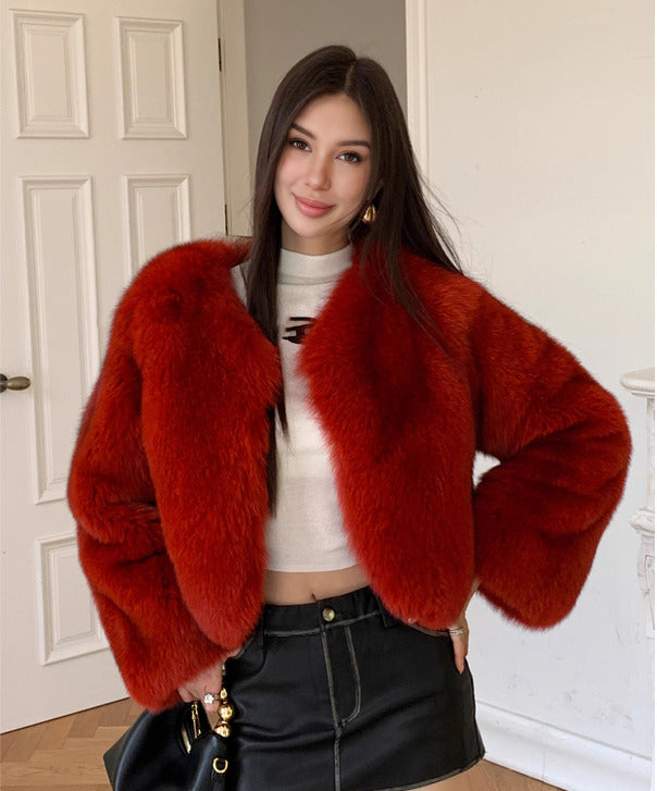 Women’s Short ‘Red’ Fox Fur Jacket