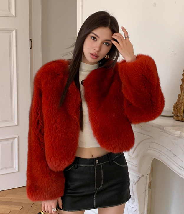 Women’s Short ‘Red’ Fox Fur Jacket