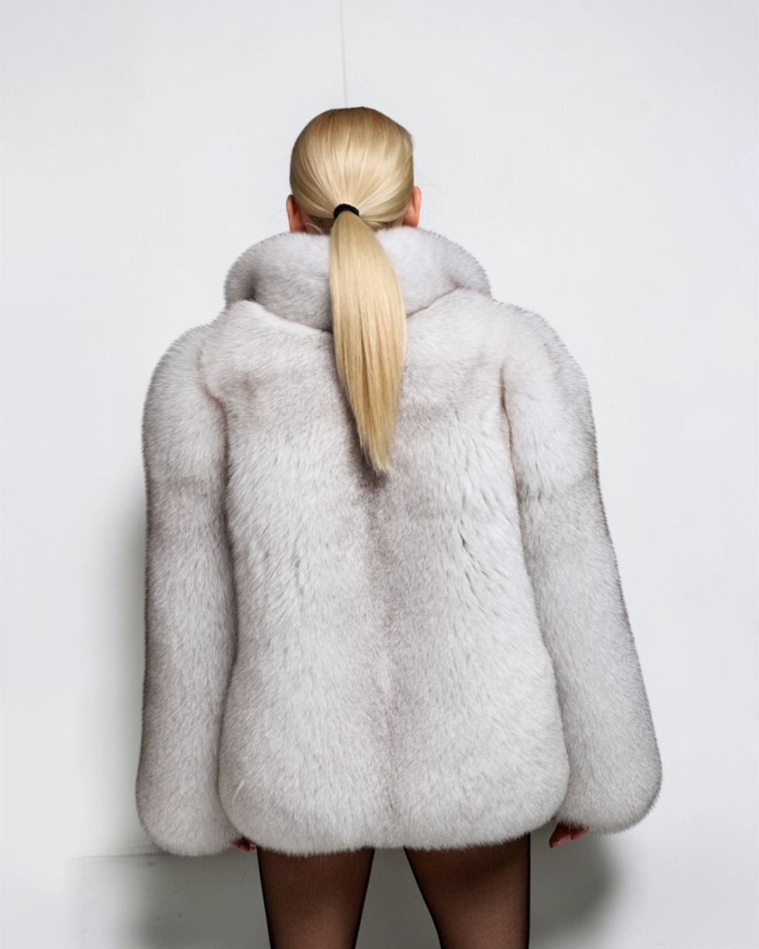 Mist Fox Fur Coat