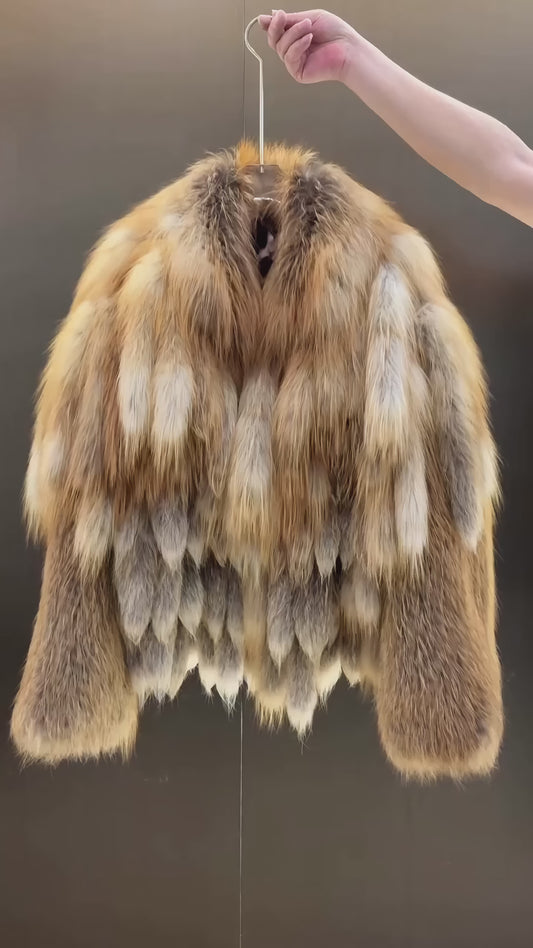 Tribeca Golden Fox Fur Coat