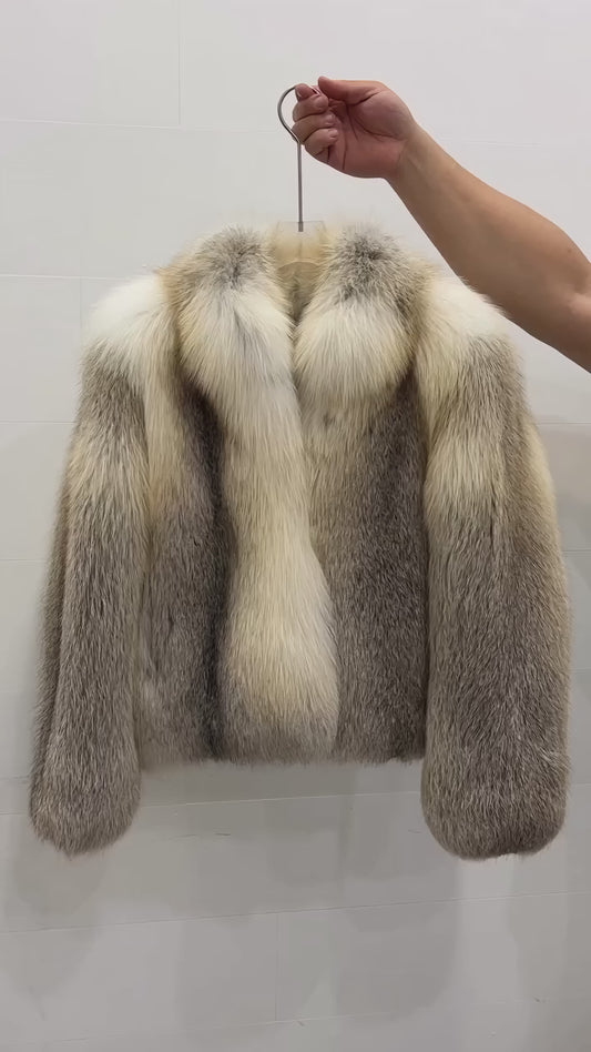 Shadow Fox Fur Coat