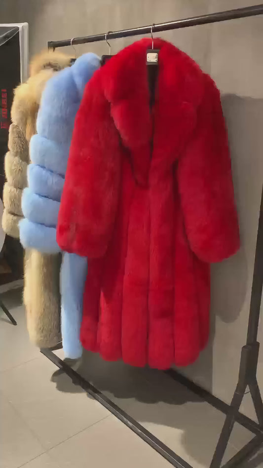 Full-Length Fox Fur Coat