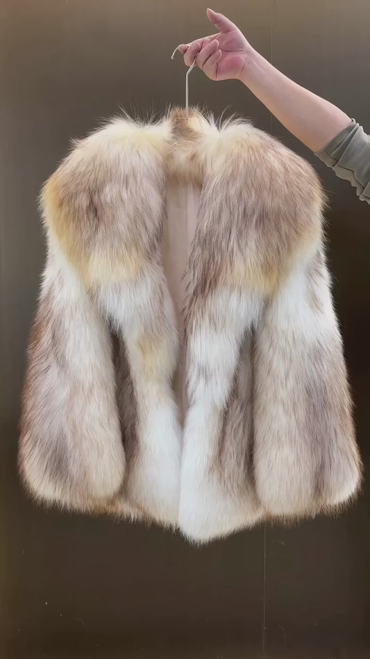 Pearl Fox Fur Coat