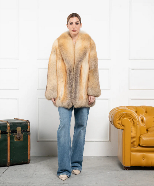 Golden Isle Fox Fur Coat