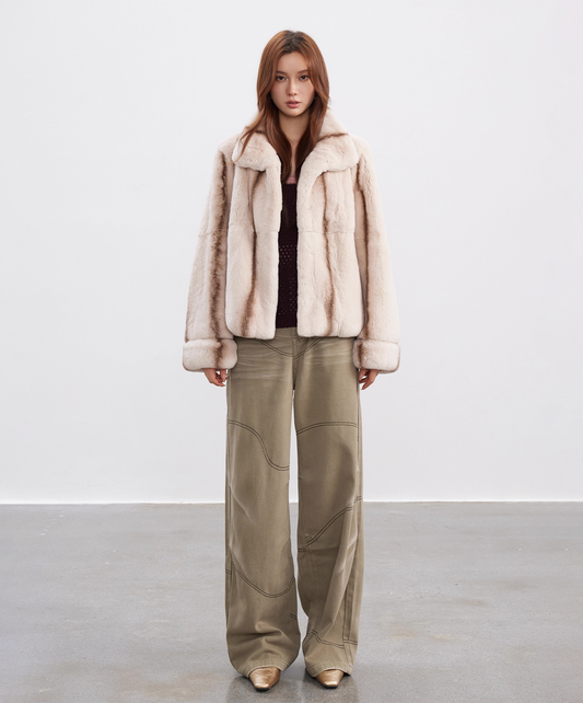 Pearl Rabbit Fur Jacket