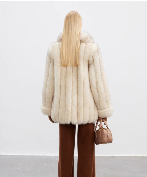 Women’s Ivory Dream Fox Fur Coat